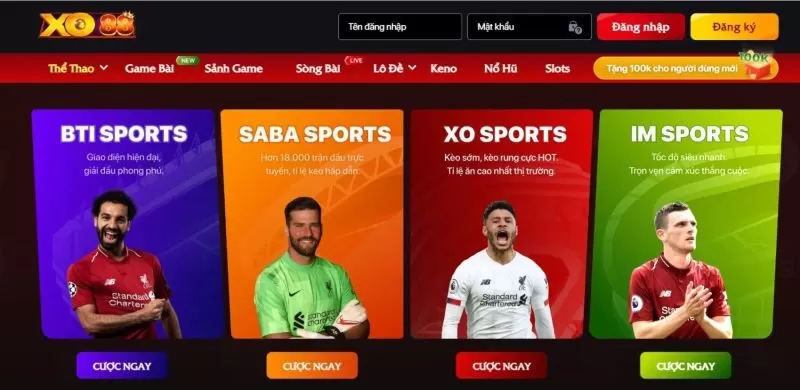Cá cược thể thao là sản phẩm hot nhất tại XO88 Cá cược thể thao là sản phẩm hot nhất tại XO88